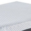 Fabric Upholstered Memory Foam California King Mattress Black and White By Casagear Home BM227228