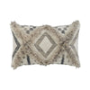 22 x 14 Woolen Face Accent Pillow with Fringe Details, Set of 4, Cream By Casagear Home