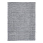 Rectangular Polyester Rug with Low Pile and Solid Color, Medium, Gray By Casagear Home