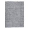 Rectangular Polyester Rug with Low Pile and Solid Color, Medium, Gray By Casagear Home