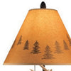 Resin Body Table Lamp with Antler and Pinecone Design Set of 2 Brown By Casagear Home BM227560