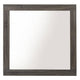 Mirror | Square Frame | Transitional Style | Gray Wood