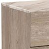 2 Drawer Wooden Nightstand with Grains and Angled Legs Cream By Casagear Home BM228561