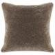 Throw Pillow Set | 20 x 20 | Piped Edges | Taupe Brown