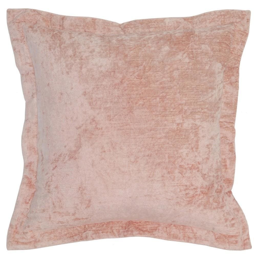 22 X 22" Fabric Throw Pillow with Flanged Edges, Pink By Casagear Home