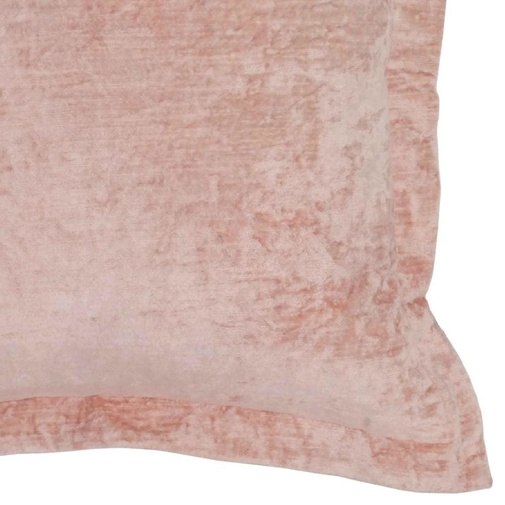 22 X 22 Fabric Throw Pillow with Flanged Edges Pink By Casagear Home BM228809