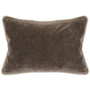 20 X 14" Fabric Throw Pillow with Piped Edges, Brown By Casagear Home