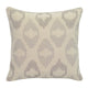 Throw Pillow Set | 20 x 20 | Metallic Embroidery | Gray & Beige