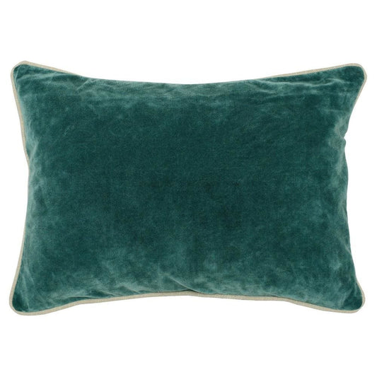 20 X 14" Fabric Throw Pillow with Piped Edges,Teal Green By Casagear Home