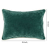 20 X 14 Fabric Throw Pillow with Piped Edges,Teal Green By Casagear Home BM228822