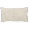 Throw Pillow | Rectangular | 20 x 14 | Hand Knitted | White