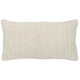 Throw Pillow | Rectangular | 20 x 14 | Hand Knitted | White