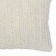 26 x 14 Throw Pillow with Hand Knitted Details White By Casagear Home BM228831