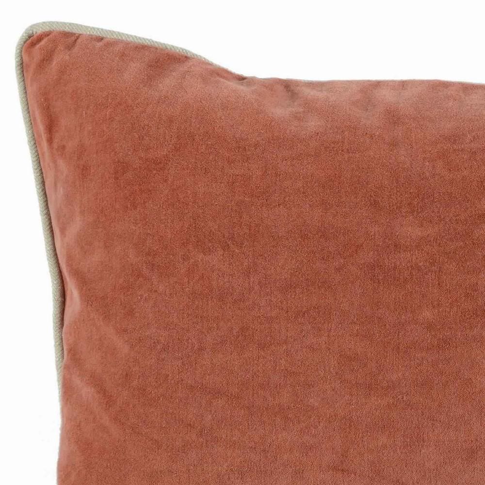 20 x 14 Fabric Throw Pillow with Piped Edges Pink By Casagear Home BM228839