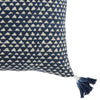 20 x 20 Geometric Pattern Throw Pillow Blue and White By Casagear Home BM228852