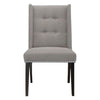 39.5 Button Tufted Wingback Dining Chair Set of 2 Gray By Casagear Home BM229096