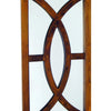 Geometric Pattern Wooden Frame Wall Mirror Brown By Casagear Home BM229390