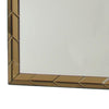 Rectangular Wood Frame Beveled Mirror Brown and Silver By Casagear Home BM229406