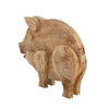18 Wooden Pig Accent Decor Brown By Casagear Home BM229545