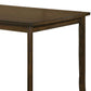 35.5’’ Wooden Counter Height Table with Saber Legs Brown By Casagear Home BM230597