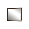 48" Wooden Mirror with Mounting Hardware, Walnut Brown By Casagear Home