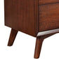 33 Inch Wooden Chest with 3 Drawers Small Brown by Casagear Home BM230748