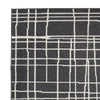 84 x 60 Polypropylene Rug with Abstract Lines White & Black By Casagear Home BM230960