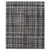 84 x 60" Polypropylene Rug with Abstract Lines, White & Black By Casagear Home