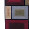 87 x 60 Olefin Rug with Geometric Design Multicolor By Casagear Home BM230963