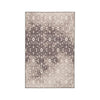 81 x 52" Nylon Rug with Ikat Pattern, Gray & White By Casagear Home