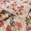 Rome 3 Piece Reversible Floral Print Queen Quilt Set Multicolor By Casagear Home BM231031