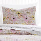 Milan 3 Piece Blooming Flowers Queen Quilt Set White and Pink By Casagear Home BM231048