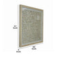 47 x47 Shadow Box Wall Decor with Intertwined Pattern Brown By Casagear Home BM231340