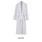 Marseille Fabric Bathrobe with Shawl Collar Small White By Casagear Home BM231544