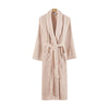 Marseille Fabric Bathrobe with Shawl Collar The Urban Port, Medium, Beige By Casagear Home