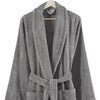 Marseille Shawl Collar Fabric Bathrobe Small Dark Gray By Casagear Home BM231548