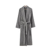 Marseille Bathrobe | Large | Fabric | Shawl Collar | Dark Gray