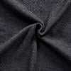 Lyon 60 x 50 Waffle Weave Design Fabric Throw Set of 2,Black By Casagear Home BM231550