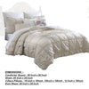 Corfu Ruffle Design 8 Piece Queen Comforter Set The Urban Port Beige By Casagear Home BM231782