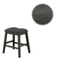 Fabric Saddle Counter Stool with Nailhead Trim Set of 2 Gray By Casagear Home BM231841