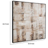 Gallery Wrapped Wall Art with Handpainted Abstract Design Brown By Casagear Home BM231924