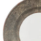 19 Inch Metal Round Tapered Frame Accent Mirror with Keyhole Hanger Gray By Casagear Home BM231932