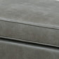 Leatherette Ottoman with Nailhead Trim and Turned Feet Gray By Casagear Home BM231976