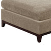 Fabric Cocktail Ottoman with Chamfered Feet Gray By Casagear Home BM231981