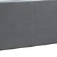 Transitional Style Leatherette Queen Bed with Padded Headboard Gray By Casagear Home BM232045