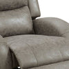 40 Inch Leatherette Power Recliner with USB Port Gray By Casagear Home BM232056
