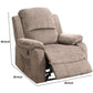 39 Inch Fabric Power Recliner with USB Port Brown By Casagear Home BM232059