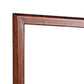 36 Inches Rectangular Wood Encased Mirror Brown By Casagear Home BM232105