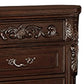 30 Inches 3 Drawer Engraved Wooden Nightstand Brown By Casagear Home BM232130