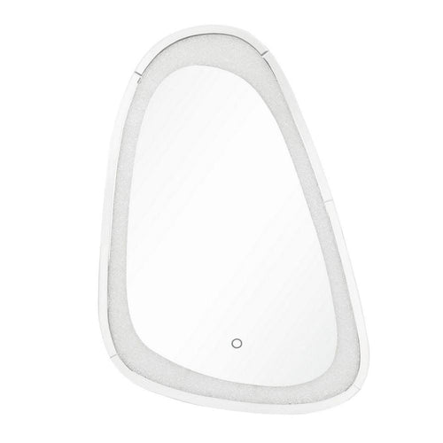 Kai Wall Mirror | Irregular Beveled | Touch LED | Silver